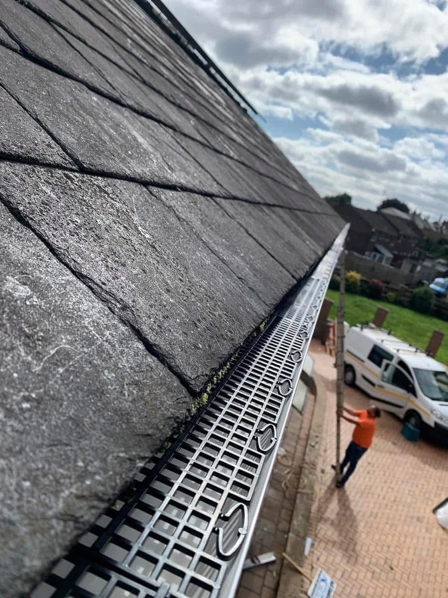 Gutter installation project in Mevagissey