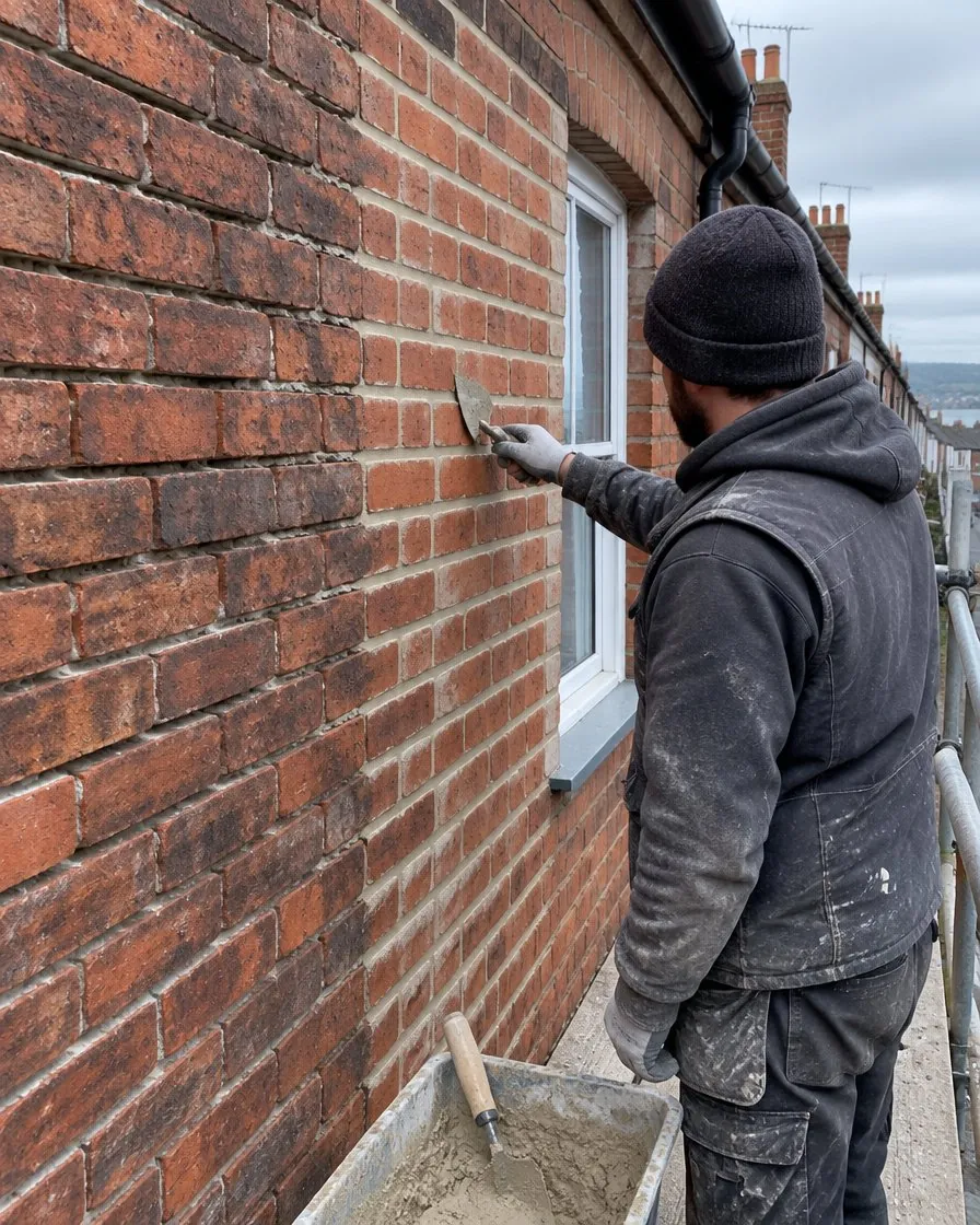 Brickwork and repointing in Mevagissey