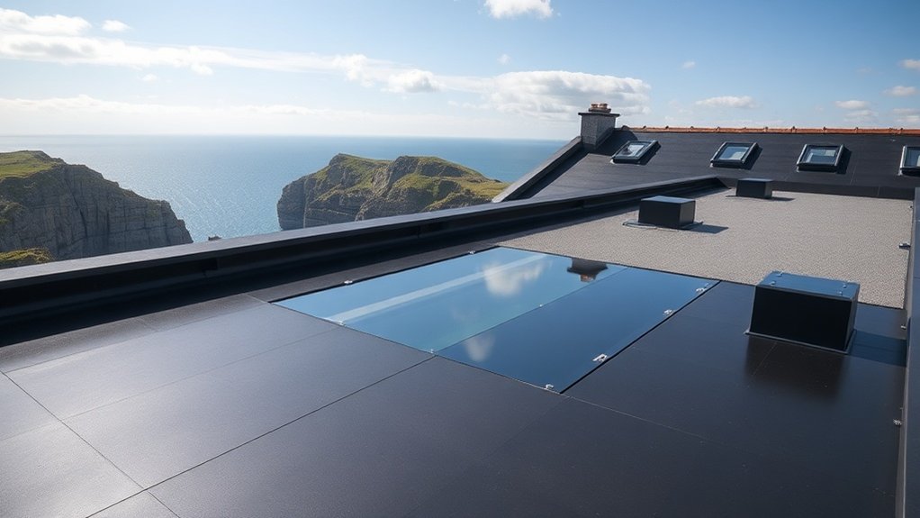 Flat roof installation in Mevagissey